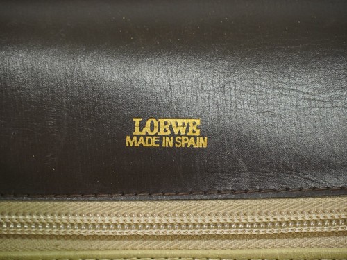 LOEWE Leather Handbag Brown Gold - Picture 15 of 15