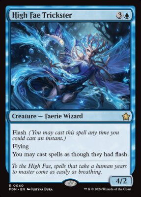 MTG Magic the Gathering High Fae Trickster (40/789) Foundations LP