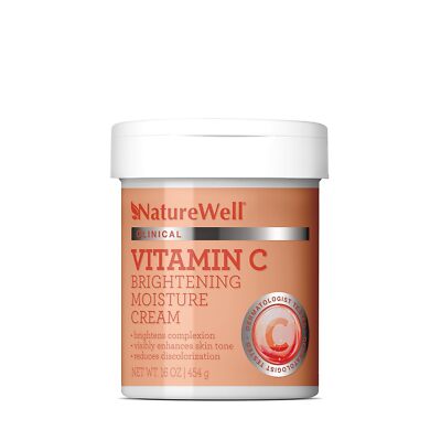 NATURE WELL Vitamin C Brightening Moisture Cream for Face, Body, & Hands,