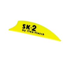 Flex Fletch Silent Knight 2" Flex2 Vanes 39 Pack - FLO YELLOW