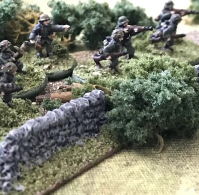 6 mm/10 mm Wargame Terrain - 10-teiliges Drystone gerade Wandabschnitte Set -