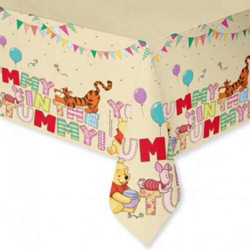 Vintage Winnie The Pooh Paper Table Cover Baby Shower Birthday