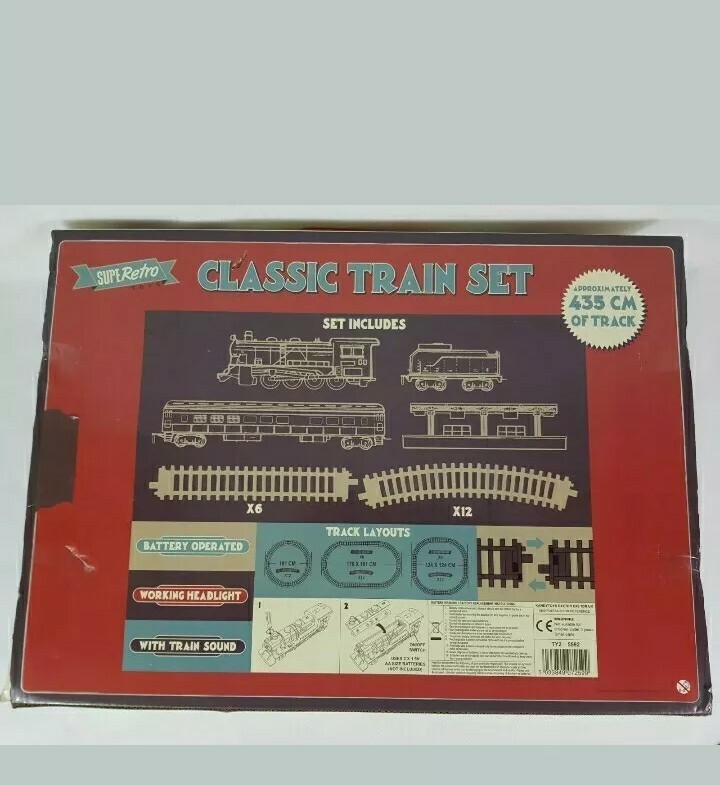 kandytoys retro classic large toy train set with train