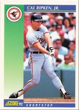 1992 Score Cal Ripken Jr. Baltimore Orioles #540