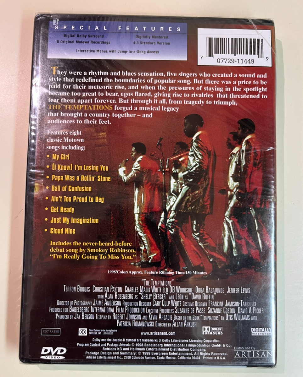 The Temptations Motown DVD, Complete 1998 NBC TV Miniseries, Read