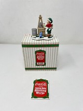 Vintage COCA COLA North Pole Bottling Works Limited Edition, Elf Painting in Box