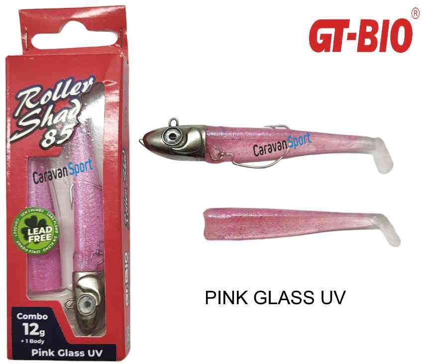 ARTIFICIALE SPINNING COMBO ROLLER SHAD 85 GT-BIO 12 GR RS486 PINK GLASS UV ESCA