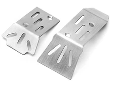 For Arrma 1/18 Granite GROM STEEL SKID PLATES Chassis Armor (2PCS)  FRONT + REAR