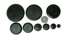 50 Piece Flush Mount Black Hole Plug Assortment for Auto Body Sheet Metal