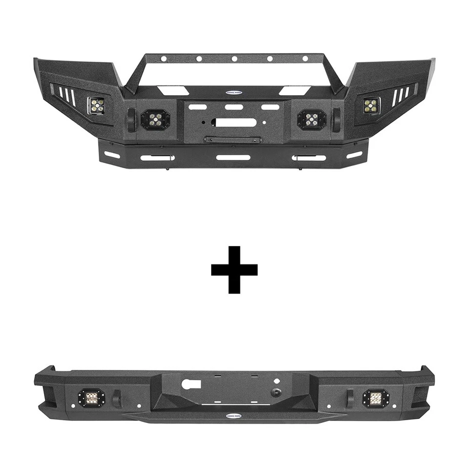 Hooke Road Steel Front/Rear Bumper Bar Assembly for Ford F-150 2006 2007 2008 Foto 2 de 4