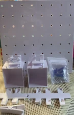 🧷 MADE BY DESIGN PEGBOARD SET, WHITE 7pcs, white 🆕 as shown👌