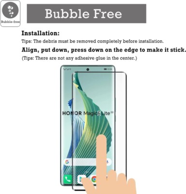 Mobilize Edge-To-Edge Glass Honor Magic6 Lite Screen Protector Glas