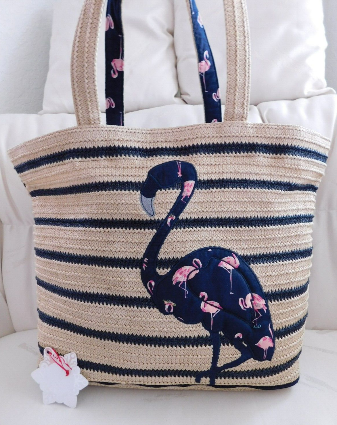 vera bradley straw tote
