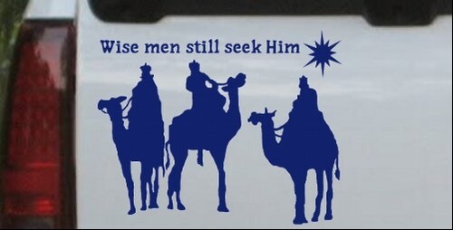 Jesus Wise Men Still Seek Him Car or Truck Window Laptop Decal Sticker - Picture 21 of 32