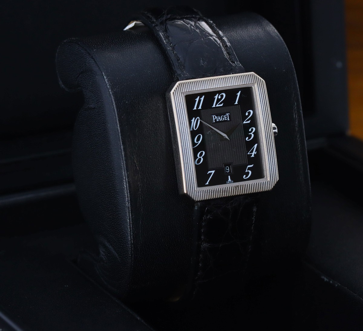 Piaget Protocol 26354, Black Dial, 18kt White Gold on Strap | eBay