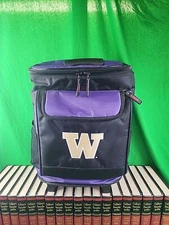 LOGO  Washington Huskies Halftime Rolling Backpack Cooler W Storage Pockets...