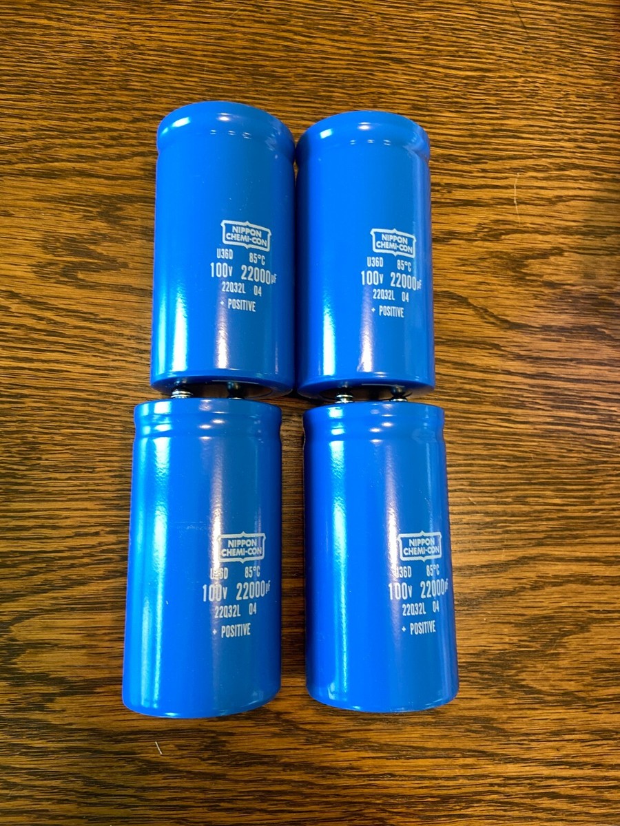 4 New 22000 uf 100v Capacitors for Pioneer Spec 2 Amplifier