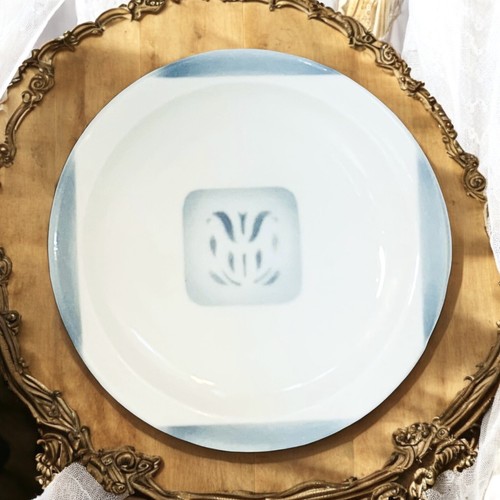 Syracuse China CADET Morwel Gray Blue Flowers Hospitality Bread & Butter Plate