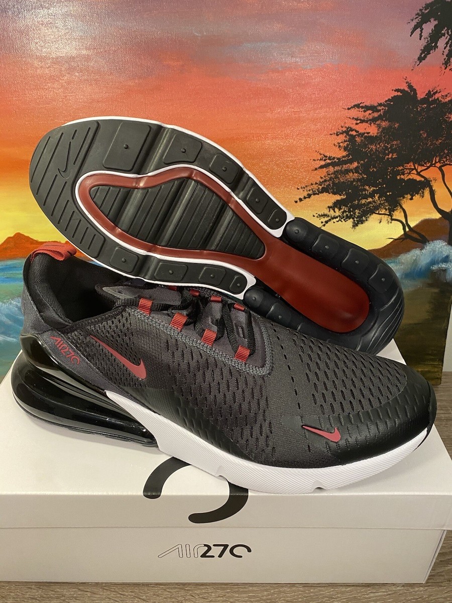 Nike Air Max 270 Anthracite Team Red {DZ4402-001} Men display picture 2