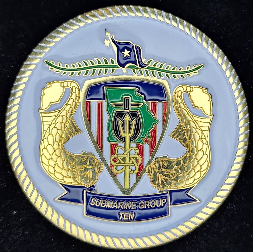 Navy Submarine Group 10 CPO Chief Challenge Coin