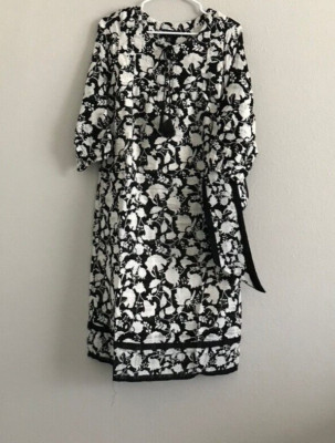 Studio Park x Amy Stran Dress Removable Belt - Black (Sz Small Tall) a648607 