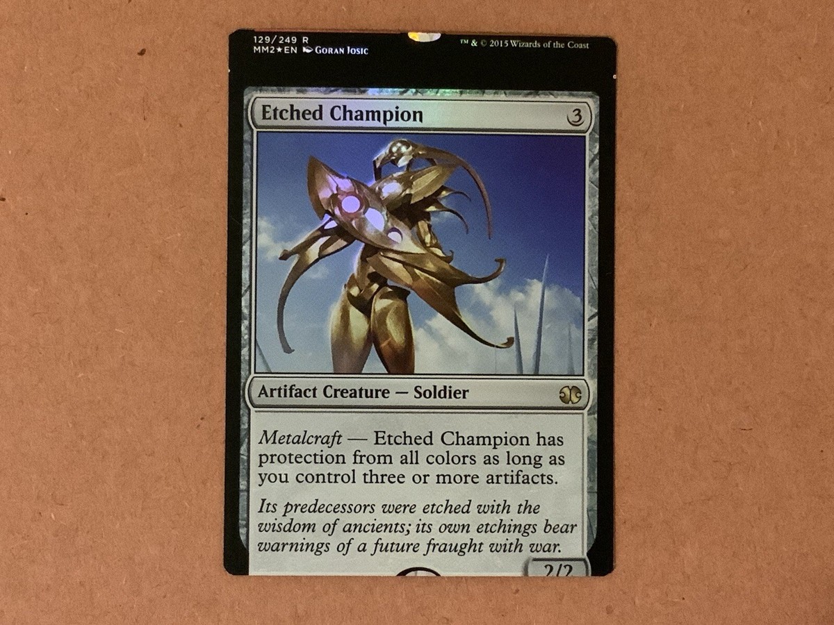 mtg 摘出　foil MTG Magic Etched Champion Foil x1 MM2 NFC Miscut | eBay