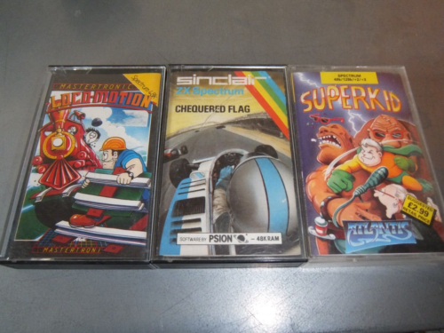 3 jeux de cassette Sinclair Spectrum - jeu rétro - non testé - Photo 1/3