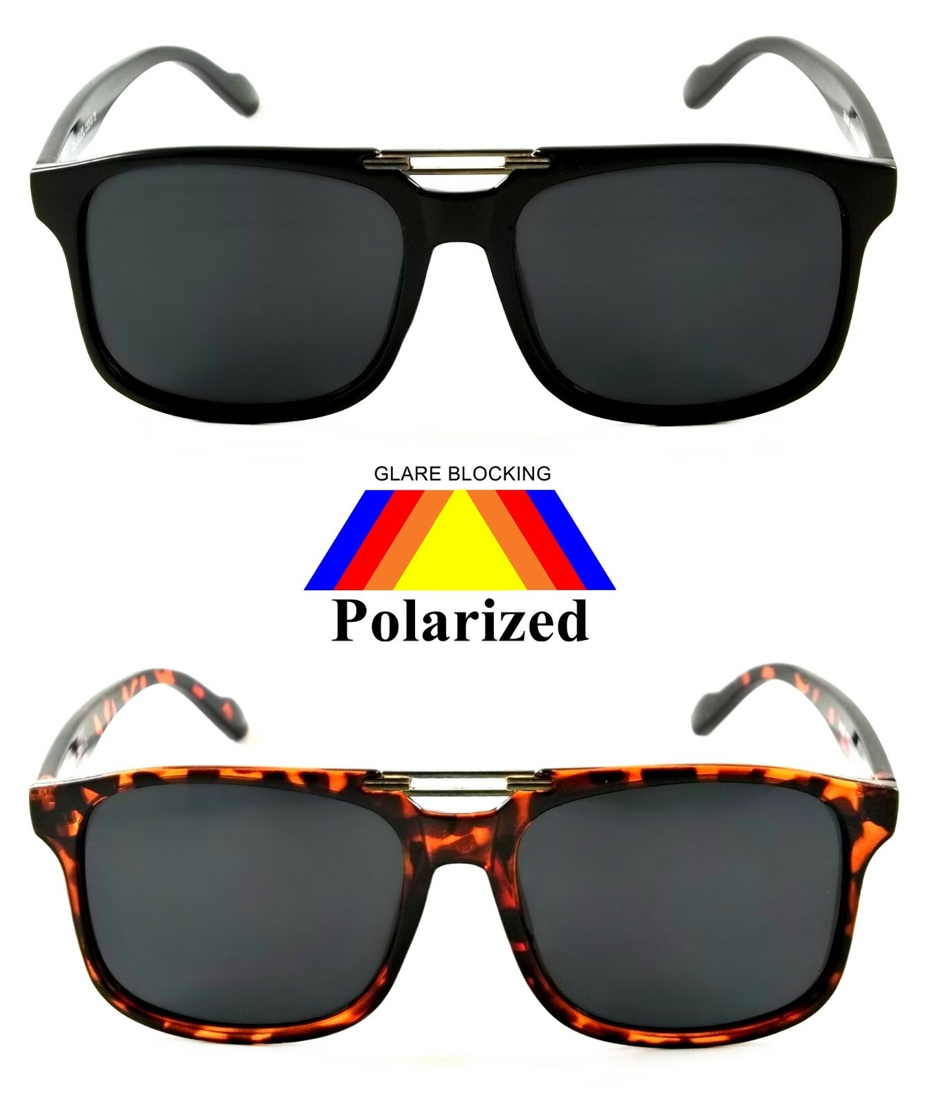 NWT Cool Polarized Sunglasses Kenwood Retro Style Men Women Frame Smoke