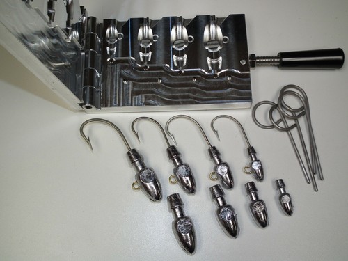 Saltwater Bullet Slider/Jig mold 1234oz Saltwater TrollingWitch Combo