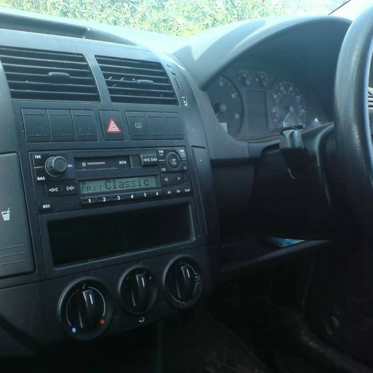 VW Polo MK3 6N Double Din Car Stereo Fascia Aerial Steering