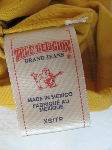 True Religion Electric TR Crew Neck Tee-Shimmering Gold-Boy's Size XS (2/3)-NWT - Picture 5 of 5