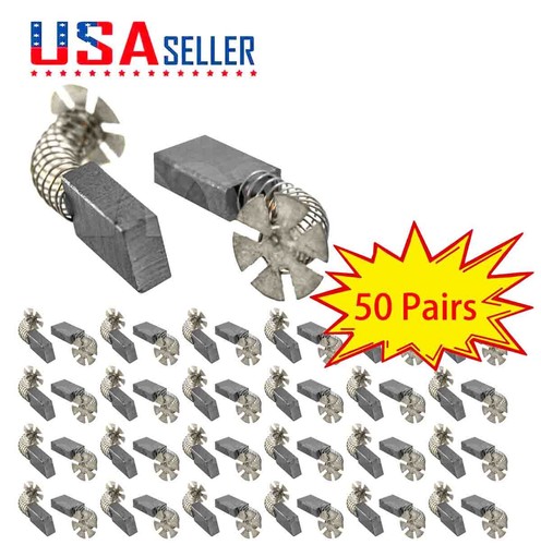 50 paia di spazzole in carbonio per smerigliatrice angolare AEG 19-005 WS2100 (355261) - Foto 1 di 4