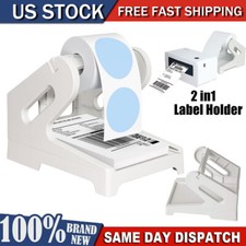 Label Holder 2 in1 Rolls Fan-Fold Stack Paper Holder for Thermal Label Printer