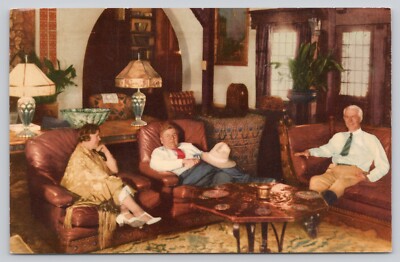 The Johnsons And Death Valley Scotty Chrome Postcard Unposted