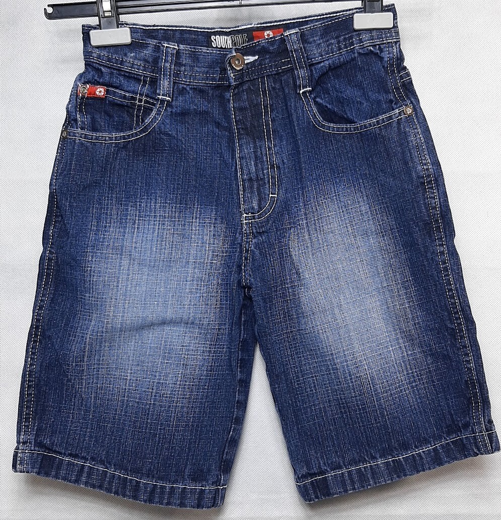 パンツ 90s SOUTHPOLE short pants denim w32 Bboy vtg SOUTHPOLE 90's Boys Shorts Size 10 Blue Denim RN82628 faded