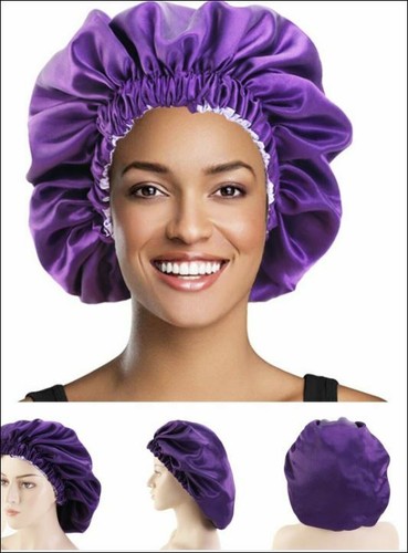 Women Large Satin Bonnet Reversible 