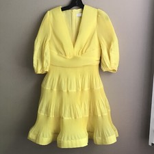 NWT Authentic Zimmermann Pleated Tiered Minidress size AU 2