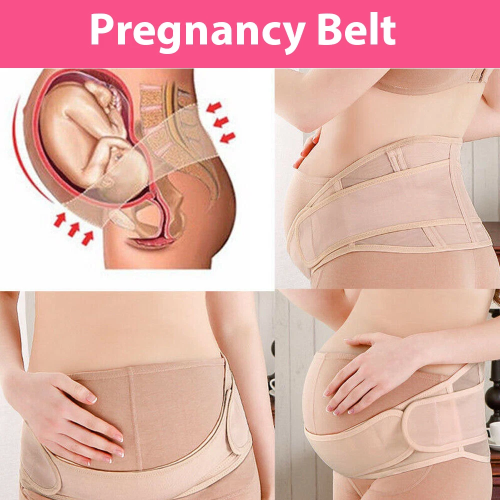 Adjustable Pregnancy Belly Band Breathable Maternity Belt Back Pelvic  Support AU