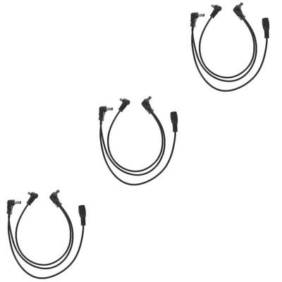  3 Pieces Gitarreneffektor Verbindungsleitung 9-V-DC-Adapterkabel