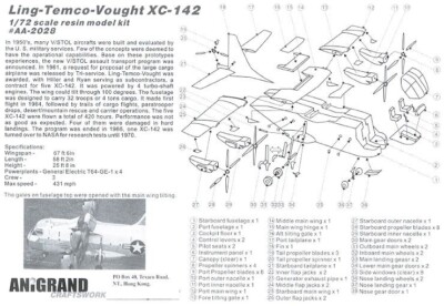 航空機・ヘリコプター ANiGRAND 1/72 Ling-Temco-Vought XC-142 Anigrand Craftworks 1/72 XC-142, previewed by Scott Van Aken