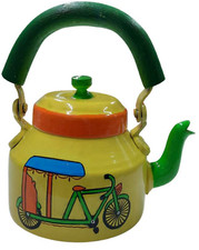 Décor Maison Cadeau Aluminium Hand Painted Designer Thé Café Kettle Situé En USA