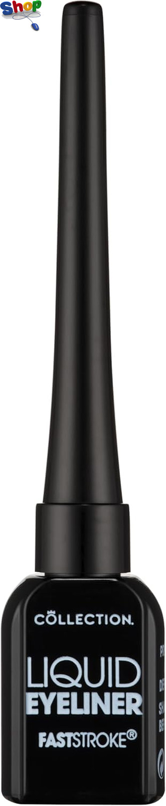 Cosmetics Fast Stroke Eyeliner, Quick Drying Formula, 4Ml, Black