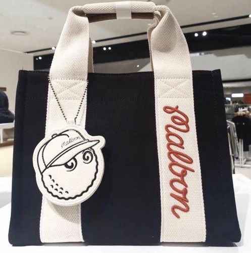 Malbon Golf Cart Bag Tote Bag Black 27 × 20 × 14 cm/10.6 × 7.8 × 5.5in New Japan - Picture 2 of 9