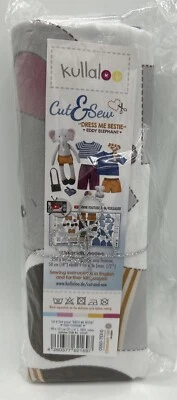 Cut & Sew dress me bestie Eddy elephant kullaloo Doll Sewing Fabric Panel Cotton
