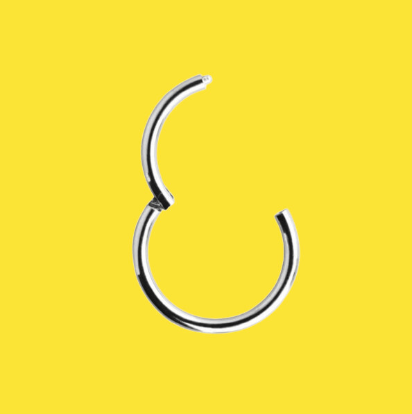 CLICKER 6 mm Auténtico 750 Oro Blanco Piercing Shop Comprar Joyería Septo 47001-6