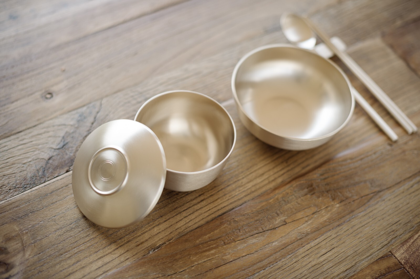 Korean Premium Traditional Tableware Bronzeware Rice Soup Bowl Bangjja