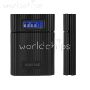 4*18650 Support de batterie DIY Mobile Power Bank Case Affichage numérique Charger Shell