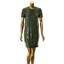 LAUREN RALPH LAUREN NEW Women's Sequined Hidden Back Zipper Shift Dress TEDO
