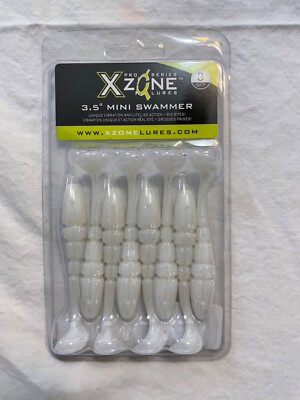 Xzone Pro Series Swammer Paddle Tail Swimbait Bass & Walleye Soft Lure 3.5  NIP