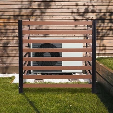 3-Panels Air Conditioner Fence Trash Can Fence Wood Privacy Fence Panel Outdoor